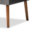 Baxton Studio Dining Nook, 47.25 W, 27.75 H, Wood, Grey/Walnut Brown 214-11960-11959-11959-9305-ZORO - alternate 7